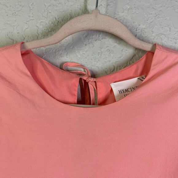 HYACINTH HOUSE TUCKERNUCK Dress Small Baby Doll Allie Puff Sleeve Tie Back Close - Picture 4 of 13